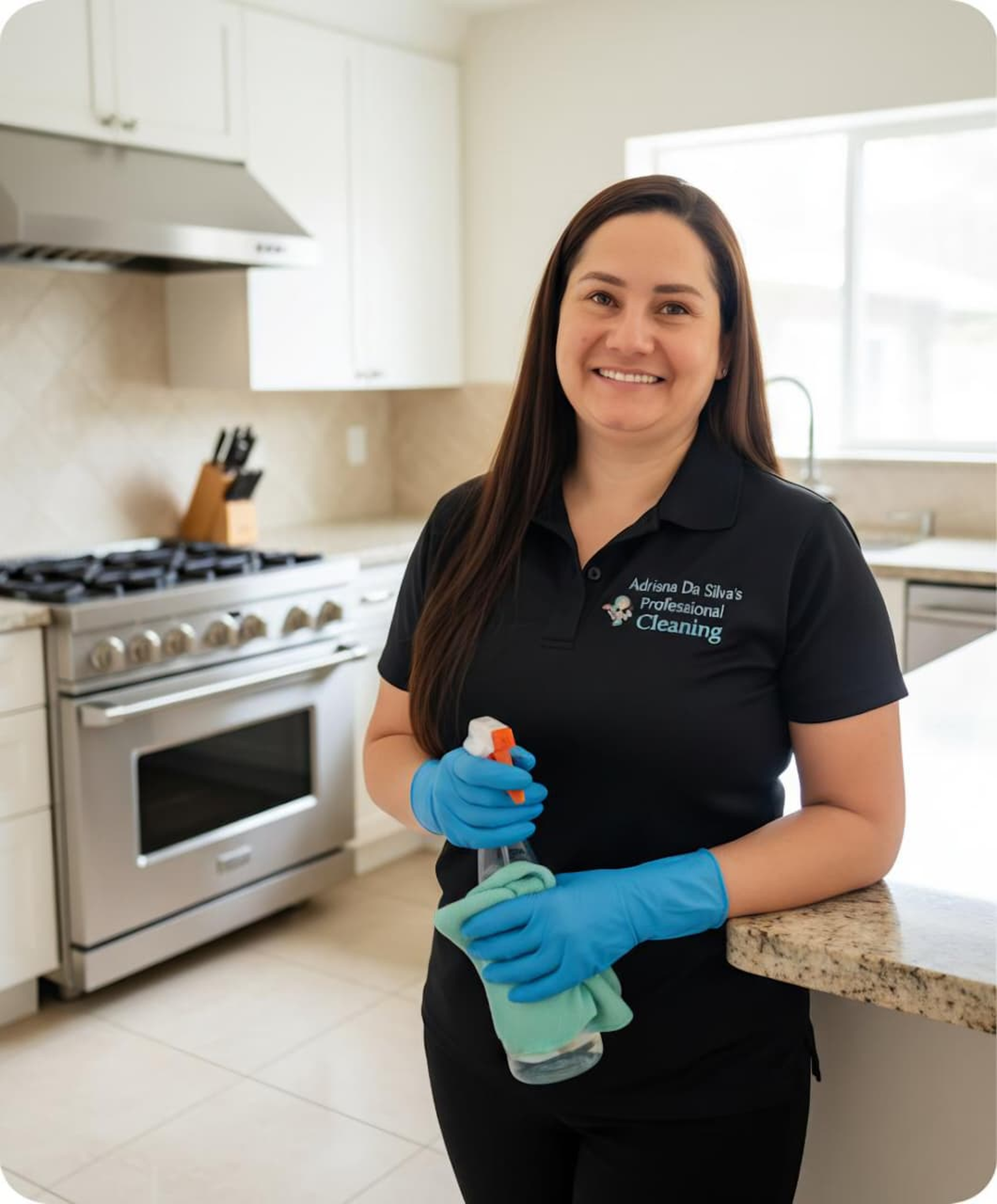 Adriana Da Silva cleaning team